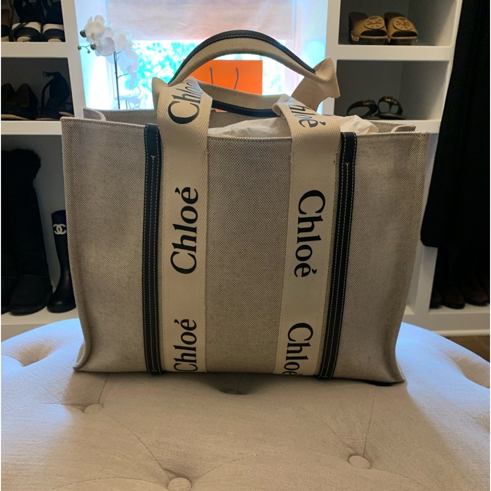 Chloe Woody Tote - Large.  Rarely worn with normal/minimal wear.  Beautiful.